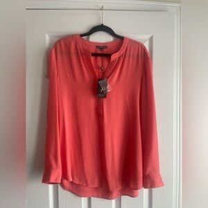 BNWT Adrianna Papell Women's Coral Blouse